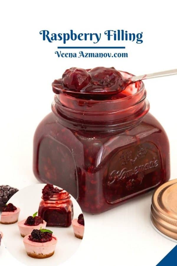 Pinterest image for fruit fillings with blackberries.