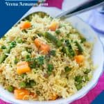 Pinterest image for vegetable rice