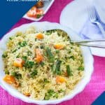 Pinterest image for vegetable rice