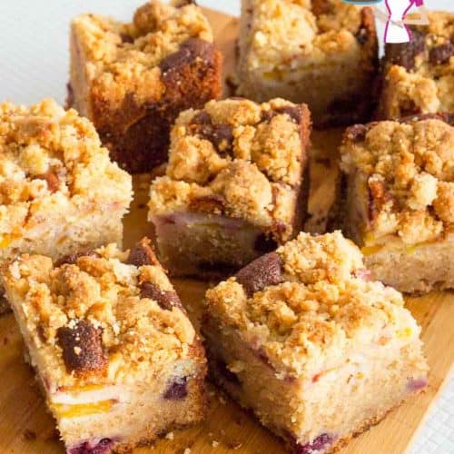 Blackberry Nectarine Crumb Cake Veena Azmanov