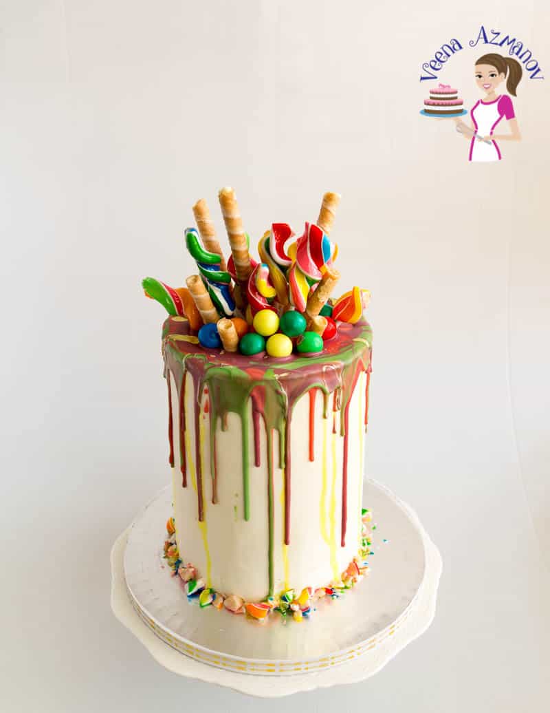 Rainbow Drip Cake – 7 layers