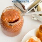 Pinterest image for plum peach jam.