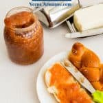 Pinterest image for plum peach jam.