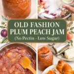 Pinterest image for Plum Peach Jam.