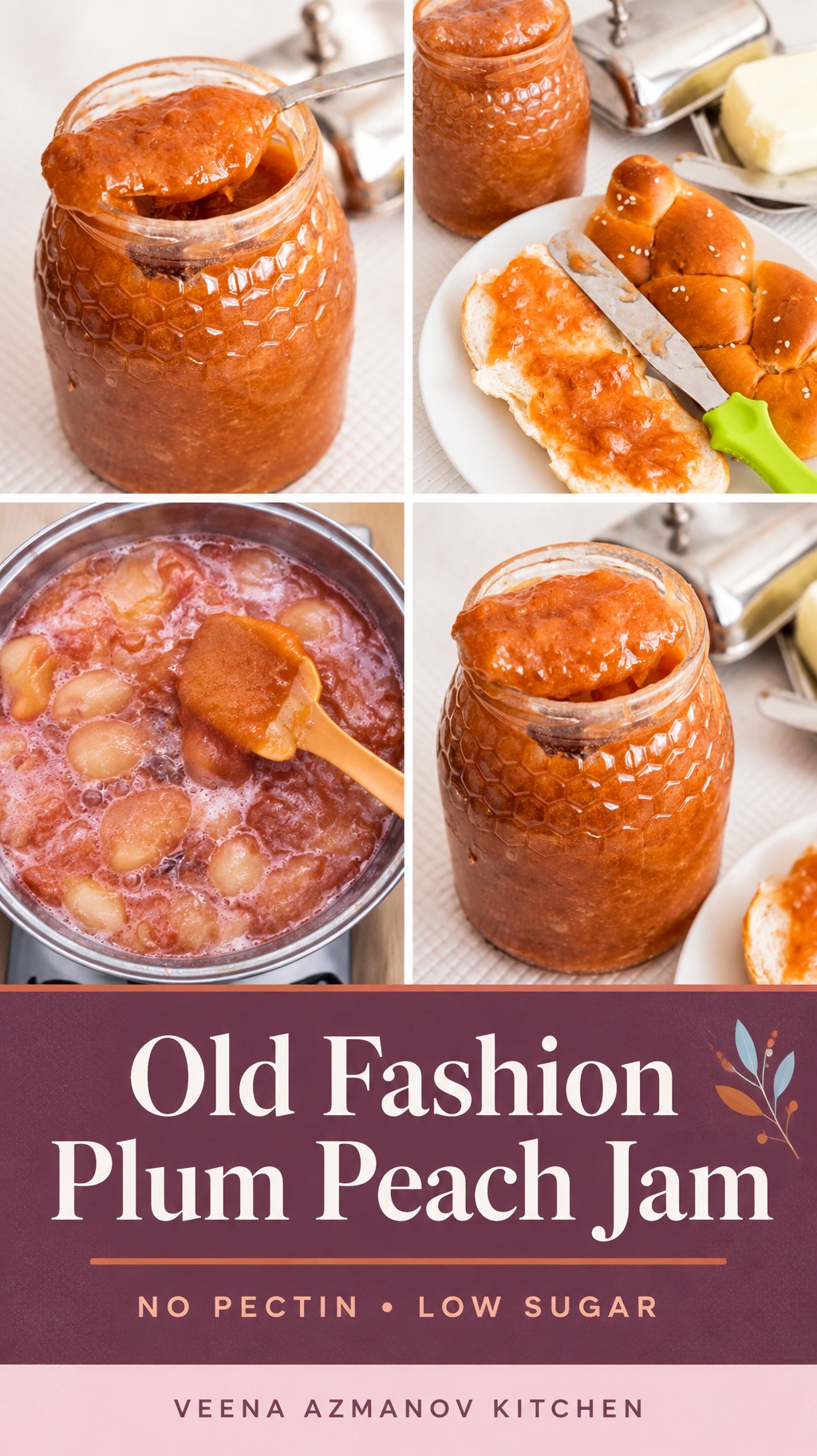 Pinterest image for Plum Peach Jam.