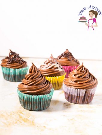 An image optimized for social media share for this step by step video tutorial on how to make the best Chocolate buttercream Frosting Recipe ever.