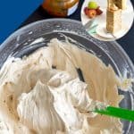 Pinterest image for caramel frosting.