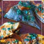 Pinterest image for fish with tomato sauce