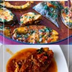 Pinterest image for fish with tomato sauce