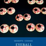 Pinterest image for eyeball cookies.