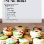 Pinterest image for French Vanilla Macarons.