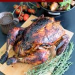 Pinterest image for Roast Chicken with Maple and Balsamic.