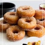 Pinterest image for pumpkin donuts.