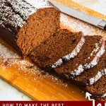 Pinterest image for Gingerbread Cake Loaf.