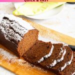 Pinterest image for Gingerbread Cake Loaf.