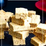 Pinterest image for Ginger Molasses Shortbread.