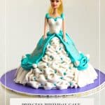 Princess cake image for Pinterest.