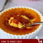 Pinterest image for Pumpkin Creme Brûlée Recipe.