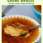 Pinterest image for Pumpkin Creme Brûlée Recipe.