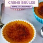 Pinterest image for Pumpkin Creme Brûlée Recipe.
