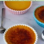 Pinterest image for Pumpkin Creme Brûlée Recipe.