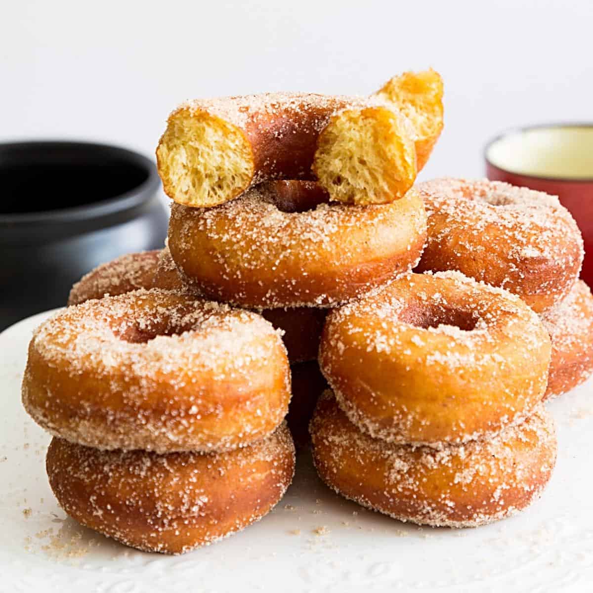 A stack of donuts.
