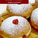 Pinterest Image for Jam Donuts.