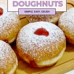 Pinterest Image for Jam Donuts.