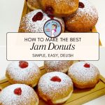 Pinterest Image for Jam Donuts.