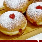 Pinterest Image for Jam Donuts.