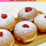 Pinterest Image for Jam Donuts.