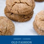 Pinterest images for old fashion molasses cookies.