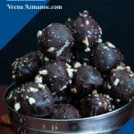 Pinterest image for marzipan truffles
