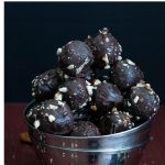 A stack of marzipan truffles