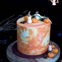 A pumpkin cream cake made with fresh cream in the cake batter as well as whipped cream in the frosting. Perfect for Thanksgiving or Christmas