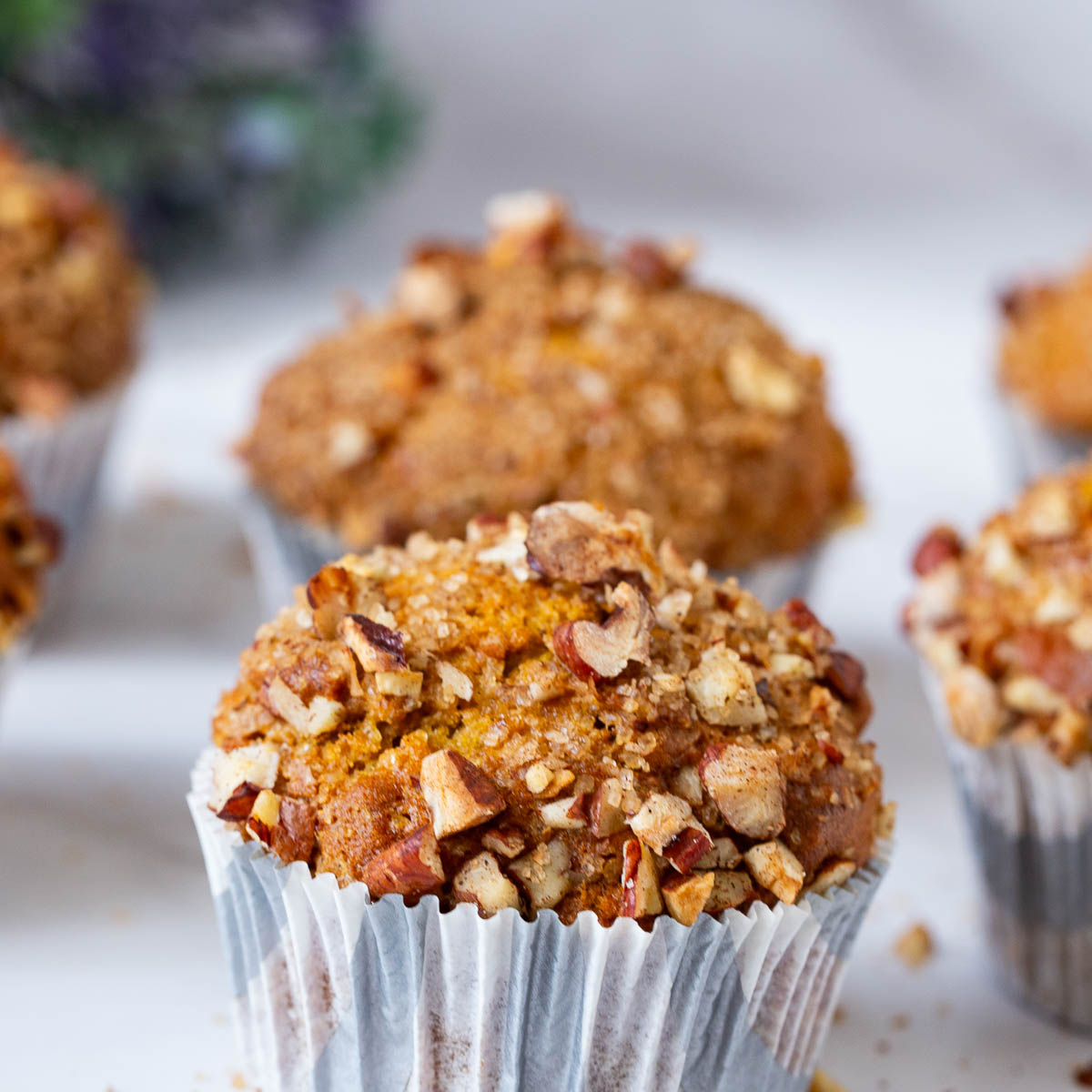 Baked muffins on the table.