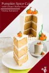 How to make a layer cake with pumpkin spice and cream cheese frosting