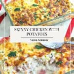 Pinterest image for chicken casserole.