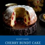 Pinterest image for cherry bundt cake.