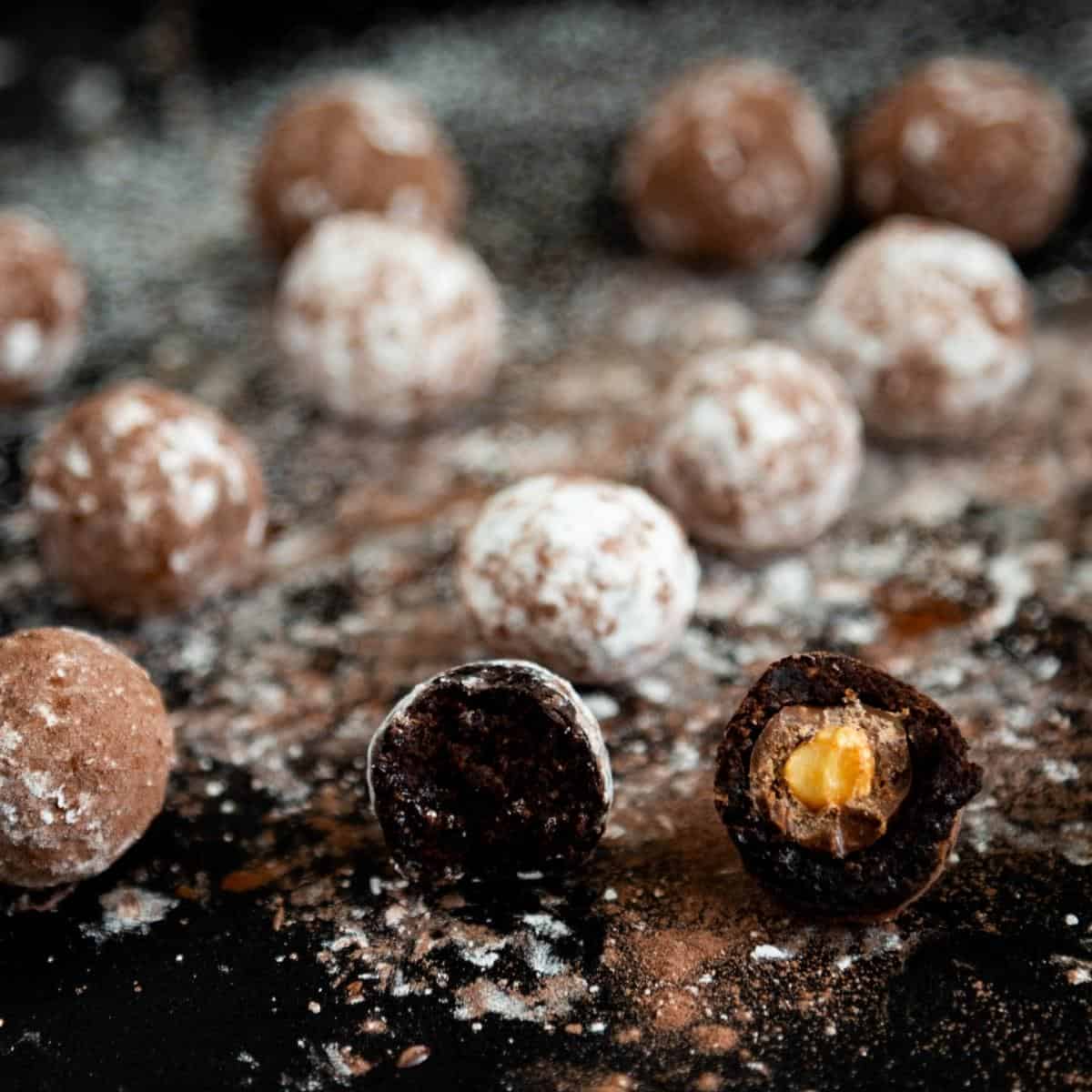 Chocolate Marzipan Truffles (video)