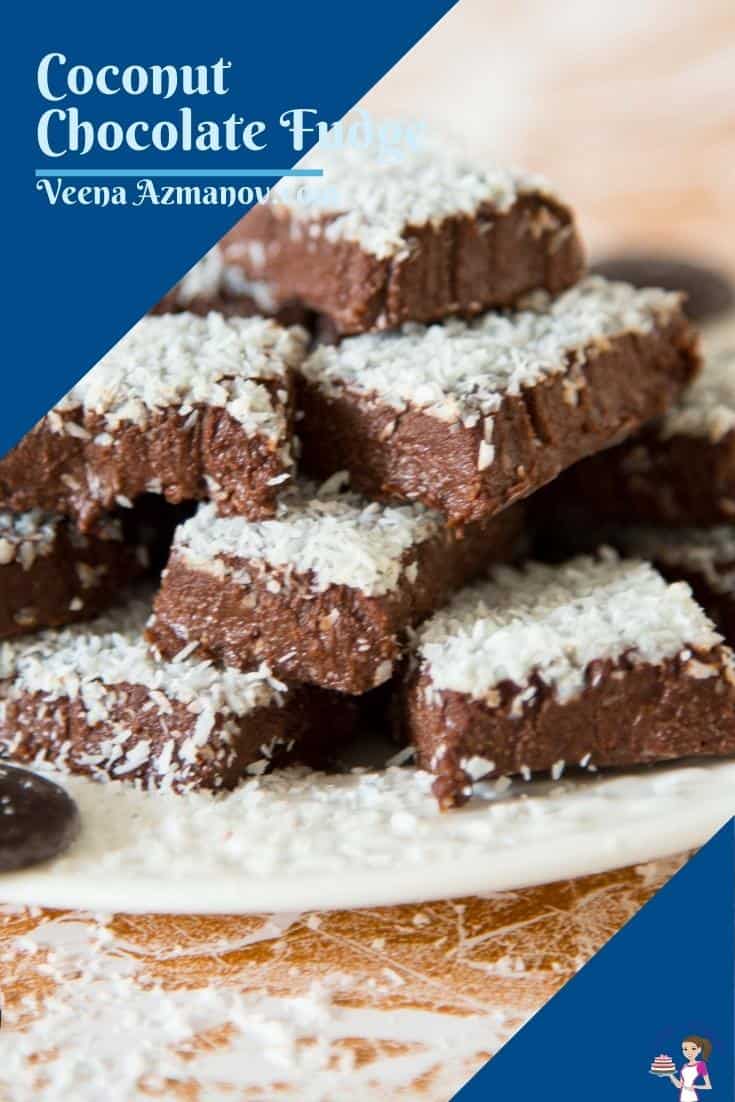Pinterest image for chocolate fudge