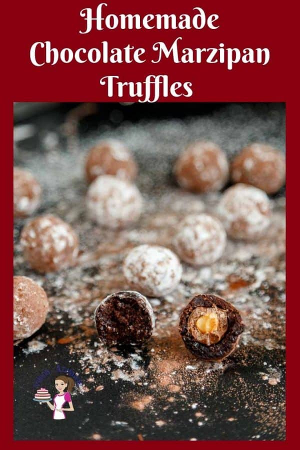 Ultimate Christmas Truffles in 5 minutes -Chocolate Marzipan Truffles made with Homemade Chocolate Marzipan from scratch