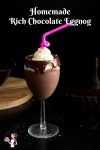 Celebrate the holidays with a homemade Rich chocolate Eggnog Recipe made from scratch with or without alcohol.
