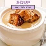 Pinterest image for crockpot slow cooker potato soup.