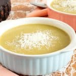 Soup bowl with soup.