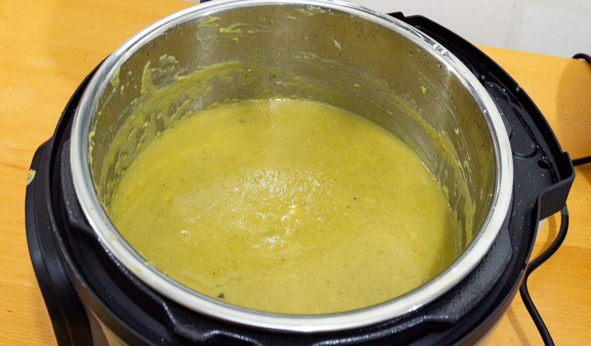 Split pea soup in an Instant pot.