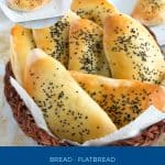 Pinterest image for potato stuffed pita.