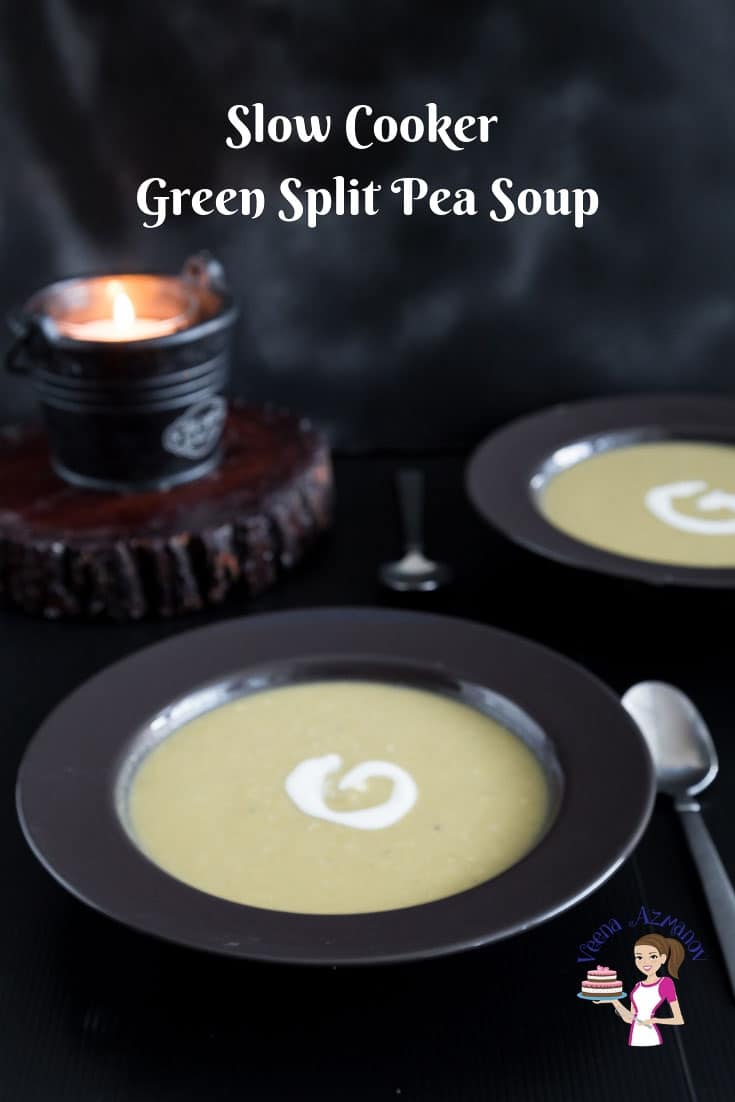 The ultimate Creamy Split Pea Soup Recipe for winter. Vegetarian without ham bone.