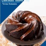 Image of chocolate cake for sharing on pinterst