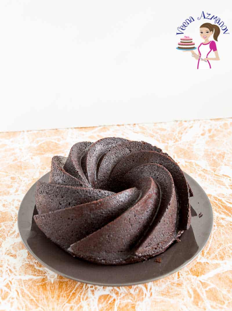 A Devil's Food Chocolate Bundt Cake with Chocolate Glaze.